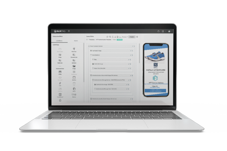 Qliktag NFC Tag Management Software Platform