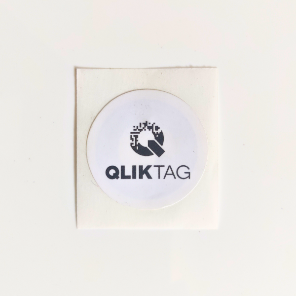 Qliktag Round 29mm NTAG424 DNA NFC Tags with Custom Logo