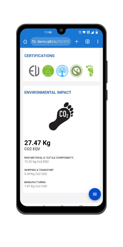 Digital Product Passport DPP - Qliktag