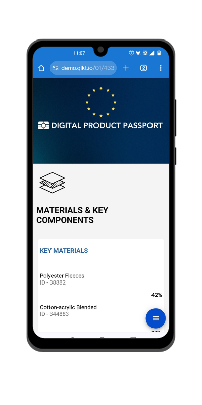 Digital Product Passport DPP - Qliktag