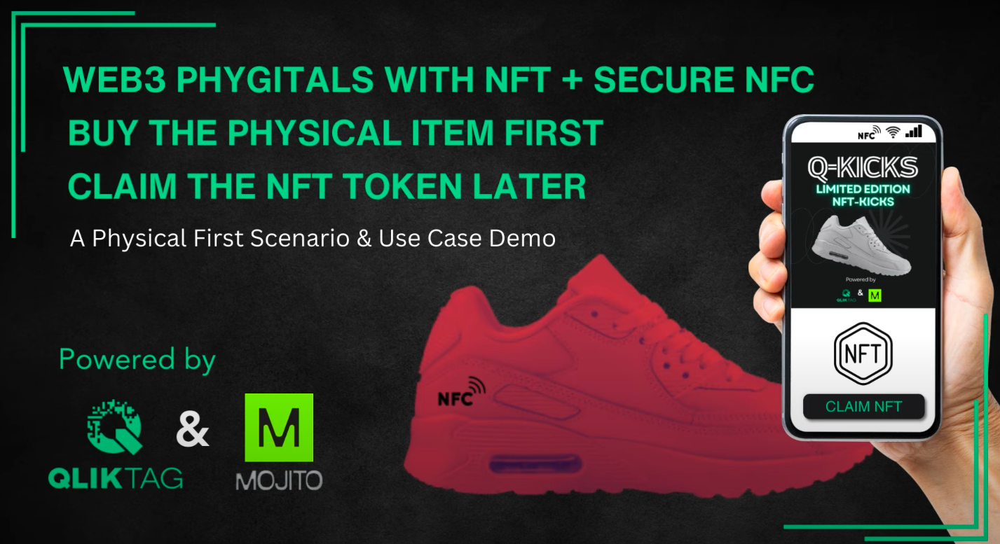 Web3 Phygitals Demo- Buy the Physical Item First & Claim NFT Token Later Powered by Qliktag & Mojito