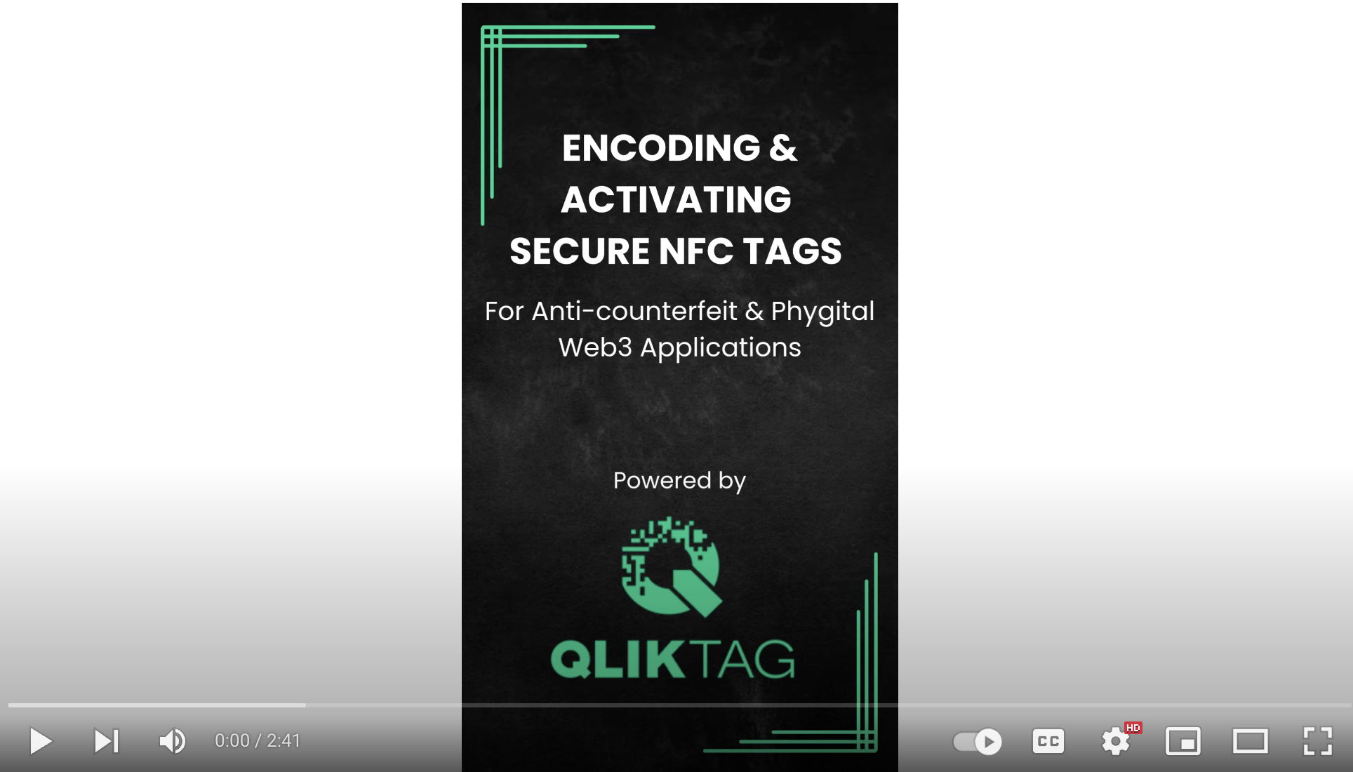 Encoding & Activating NXP NTAG 424 DNA Anti-counterfeit & Web3 Phygital NFC Tags With Qliktag