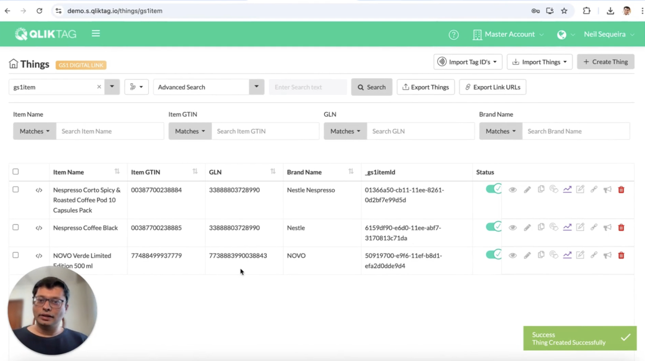 Generating GS1 Digital Link 2D QR Codes with Qliktag - A GS1 Digital Link Demo