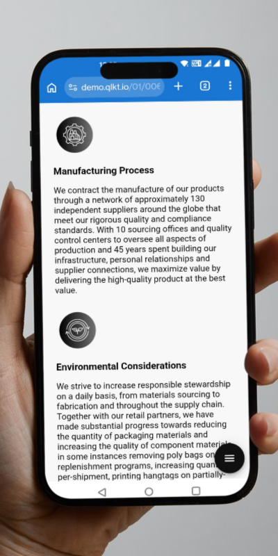 EU Digital Product Passport DPP - Powered by Qliktag digital product passport software platform & solution
